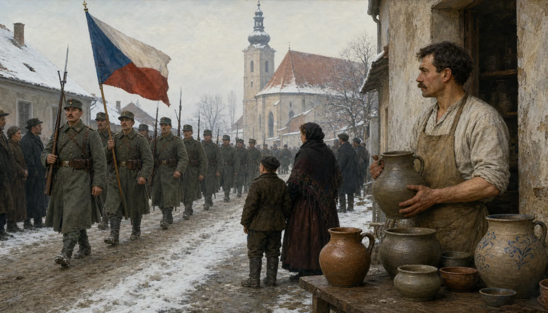 Czechoslovakia, and a potter who becomes famous