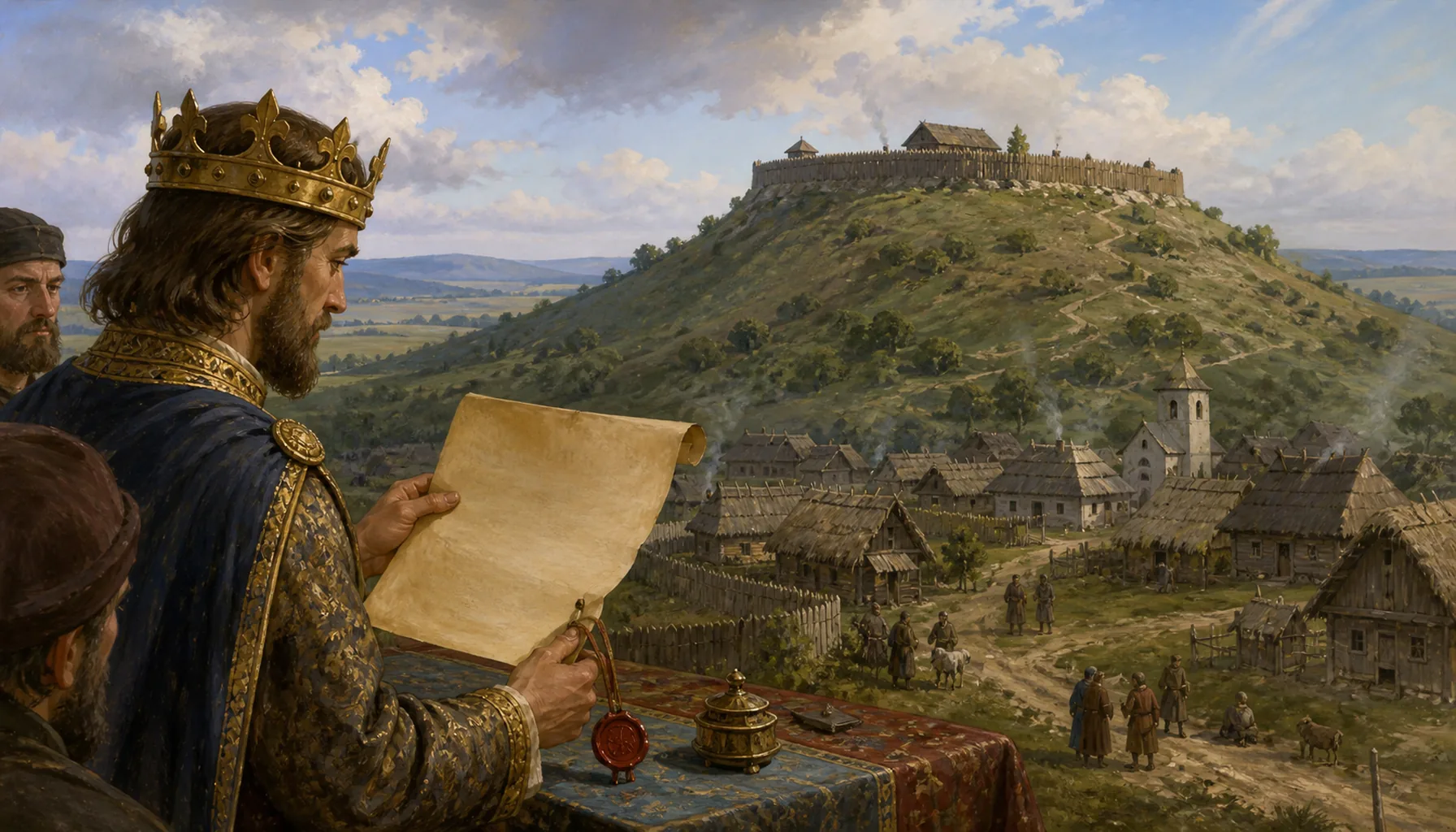 The castle came after the Mongols, not before