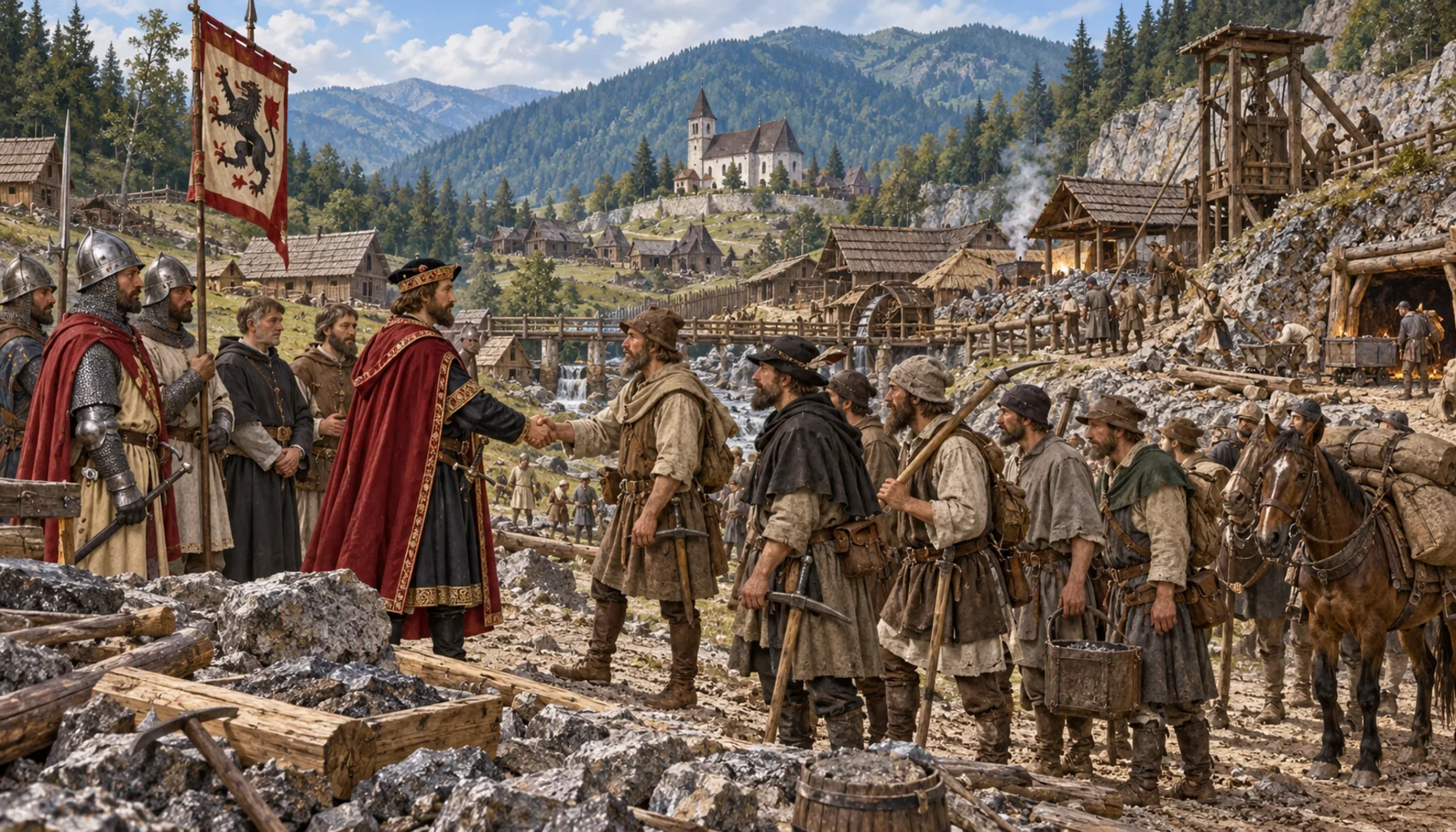 German miners, on Krupina law