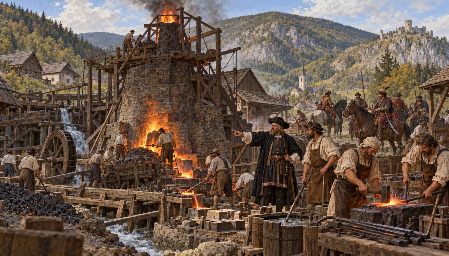 A blast furnace, and steel for the kuruc