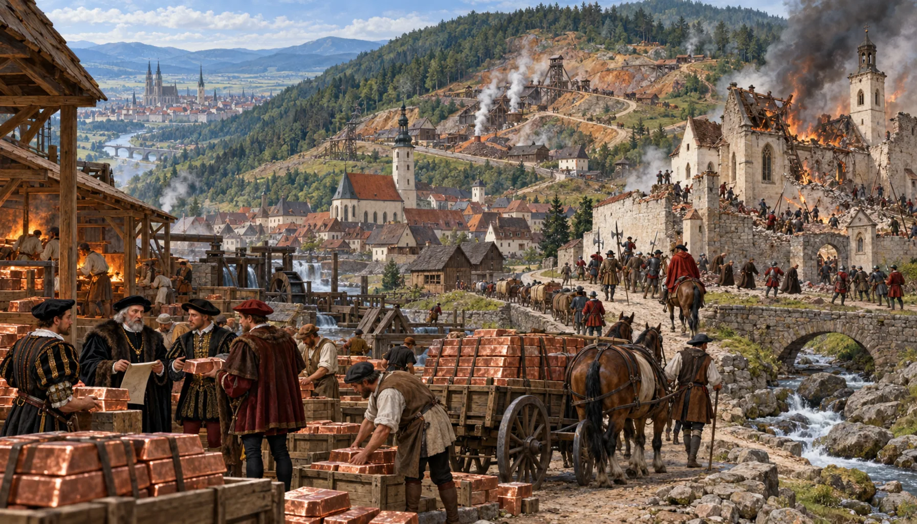 Copper for Europe, and a friary lost in 1543