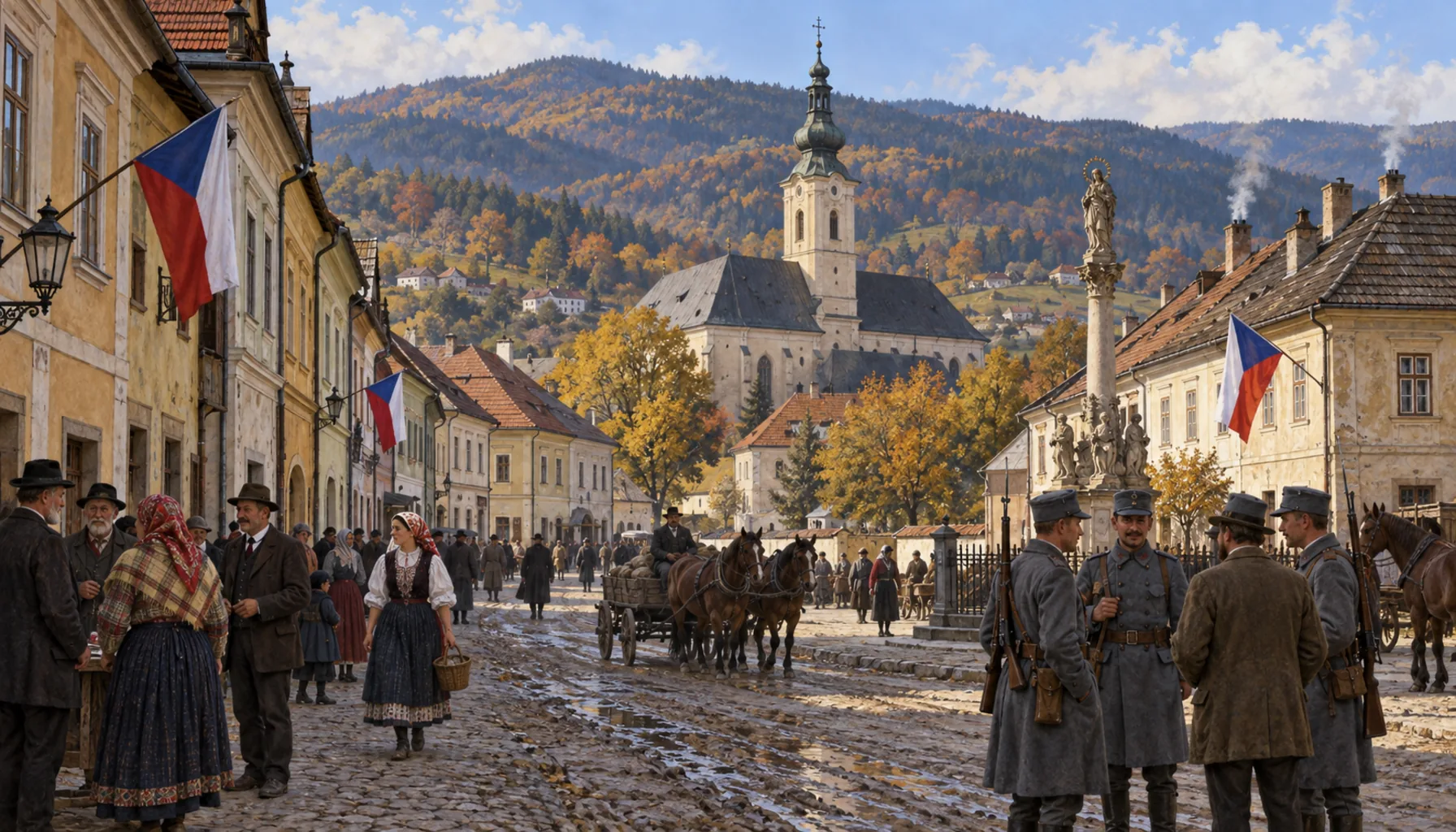 A German town in a Czechoslovak state