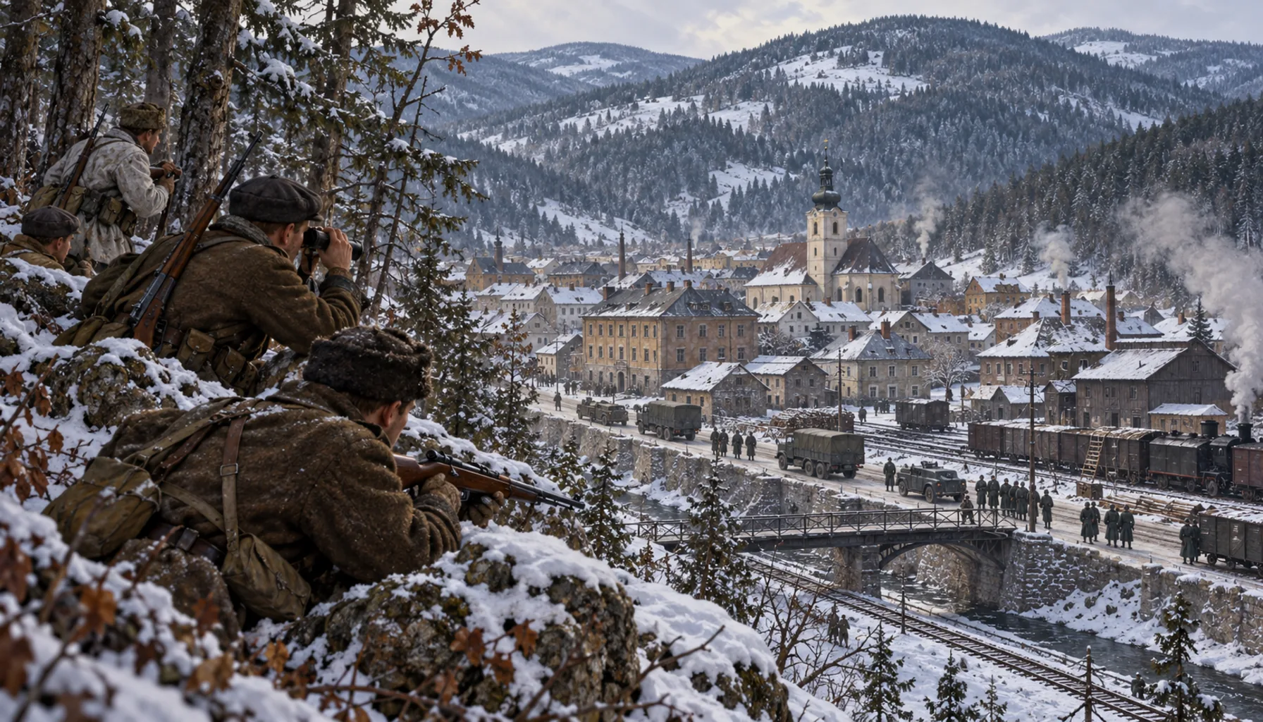Partisans, the front, and the end of German Gelnica
