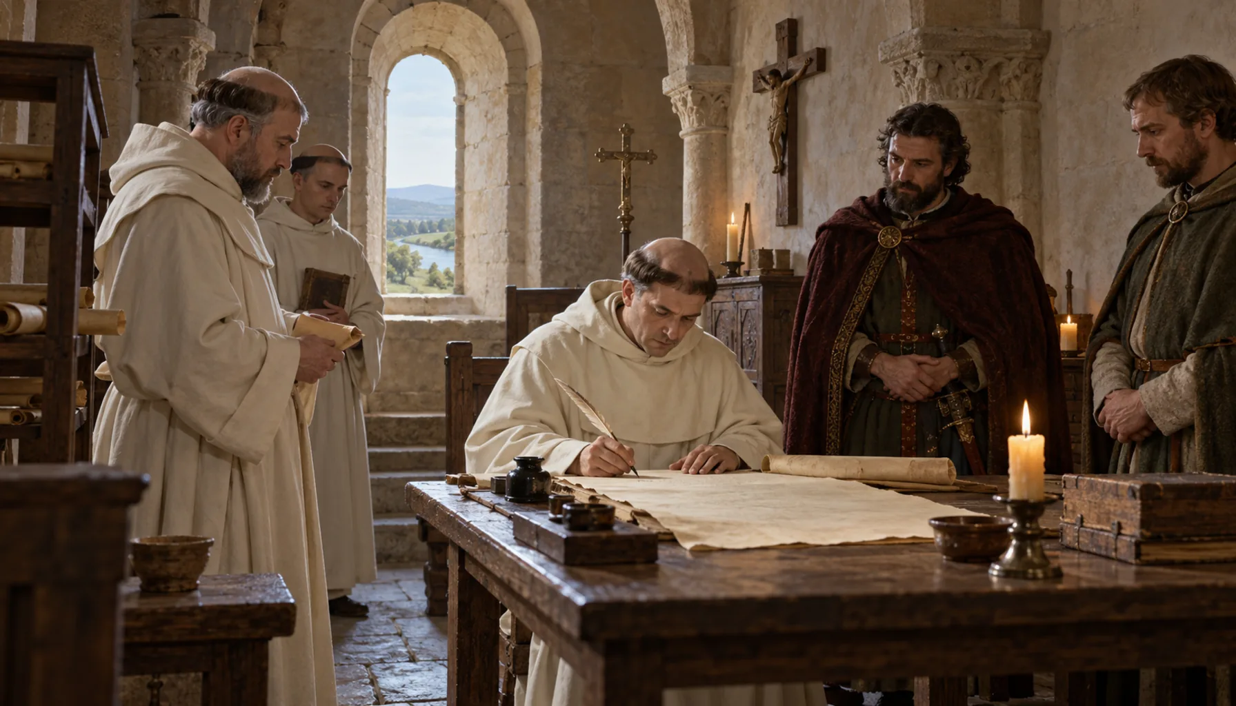 Helmech in a monastery's charter