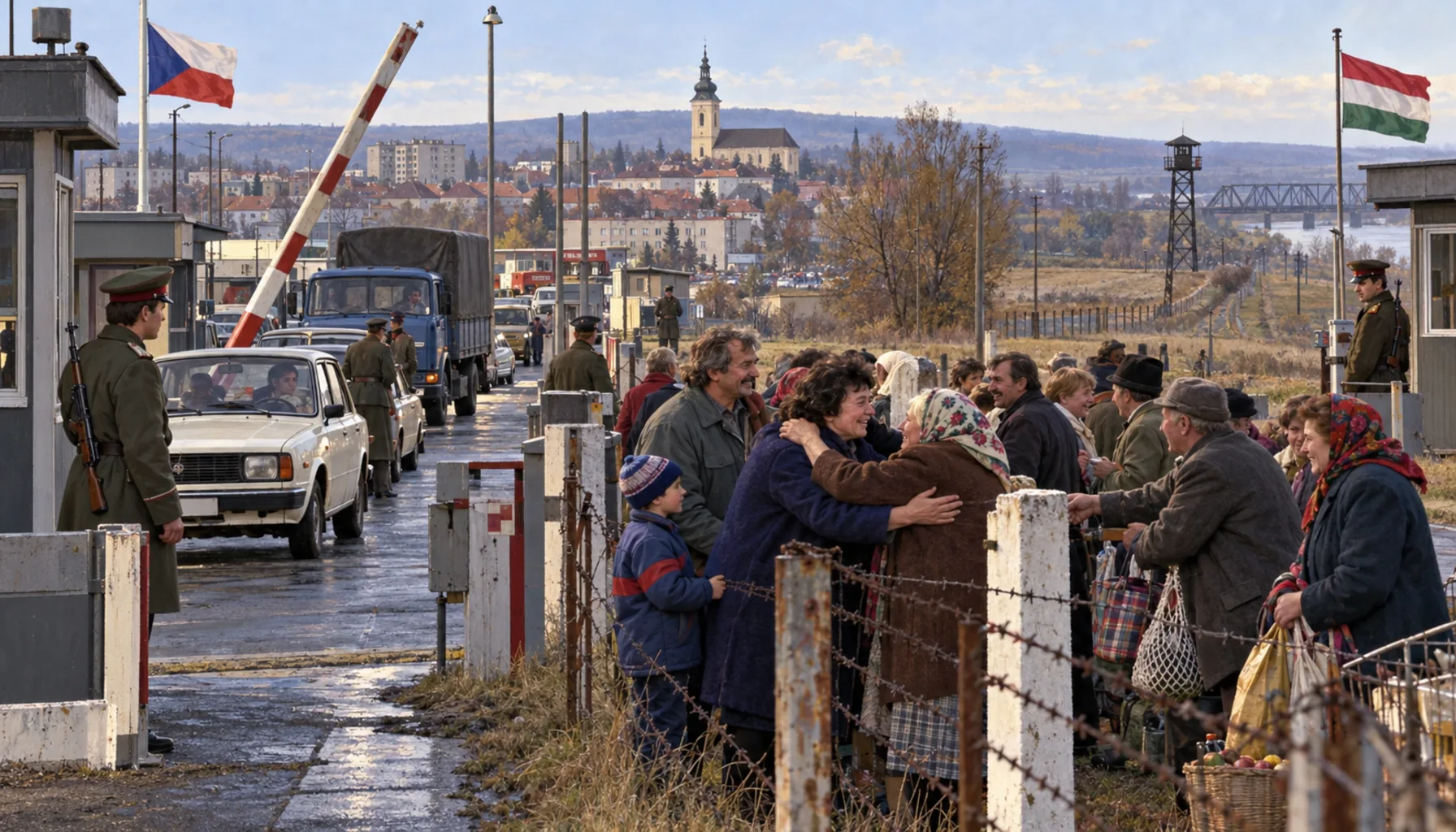 One border opens, the other does not