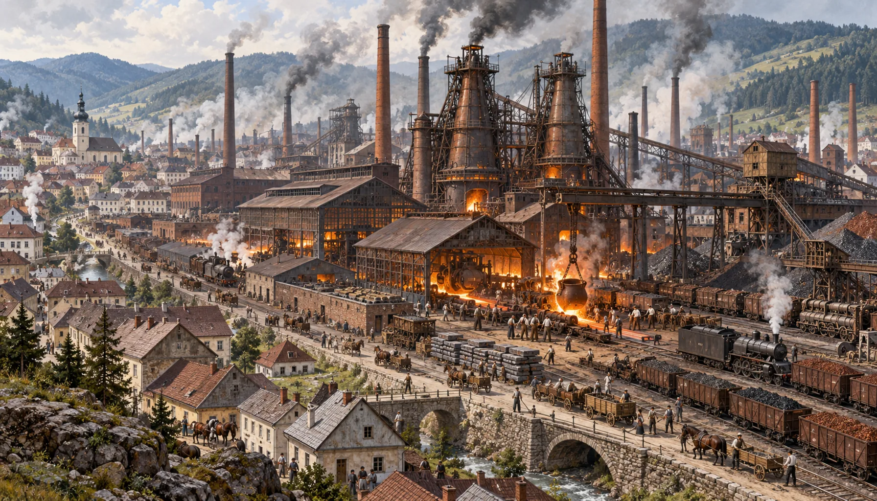 The largest ironworks in the kingdom