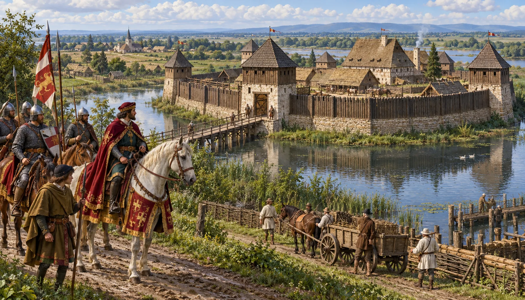 The lords of Michalovce and their water fortress