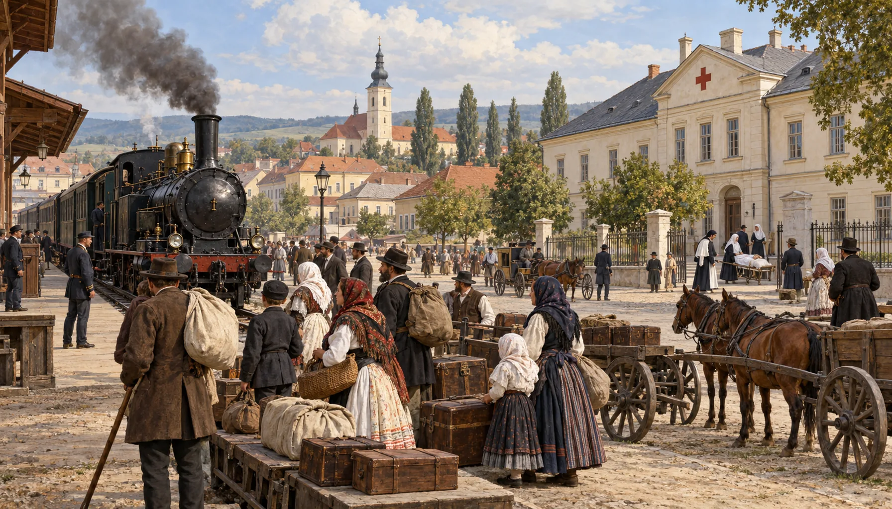 Rails, a hospital and emigration