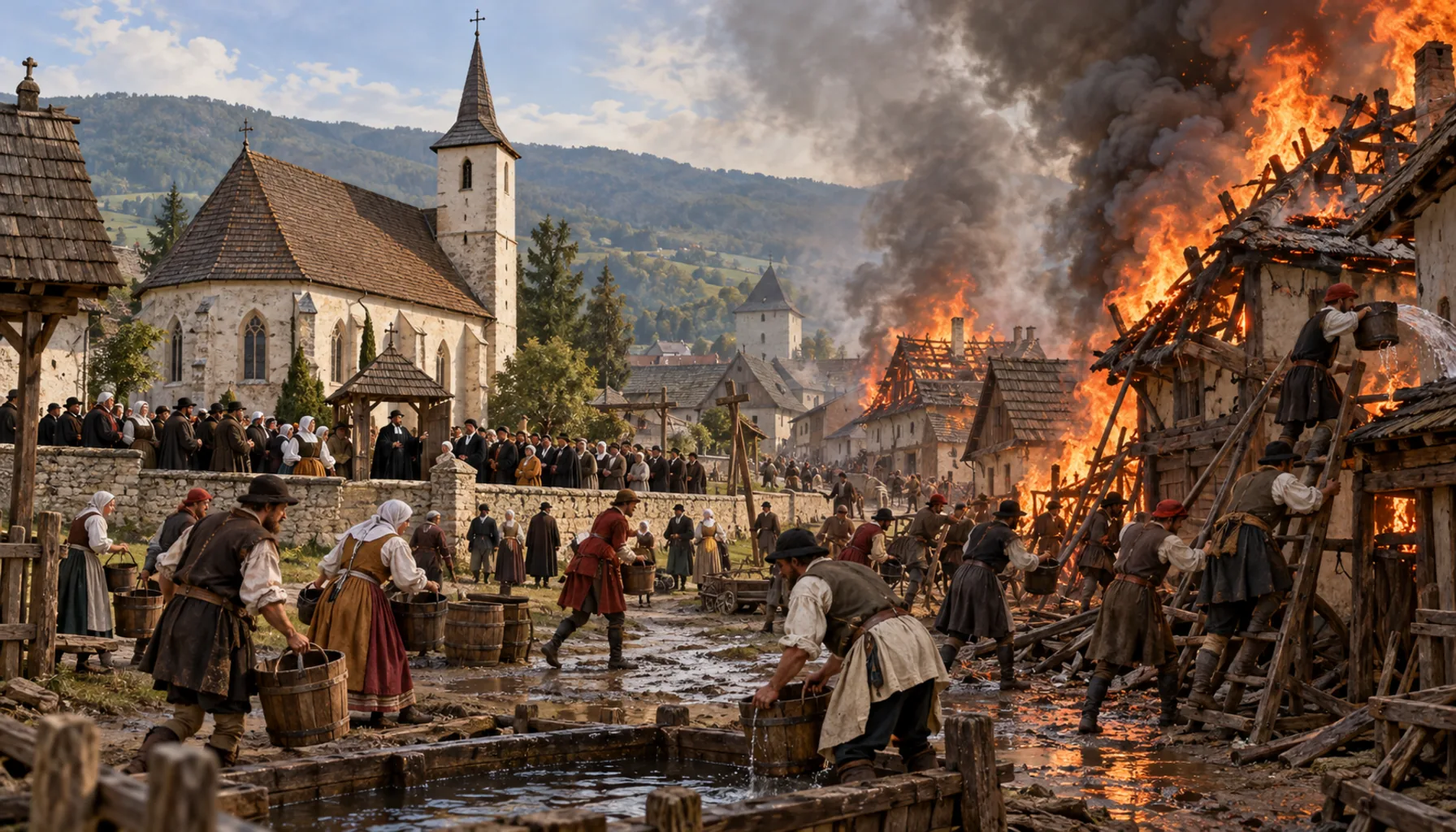 The town turns Reformed — and burns