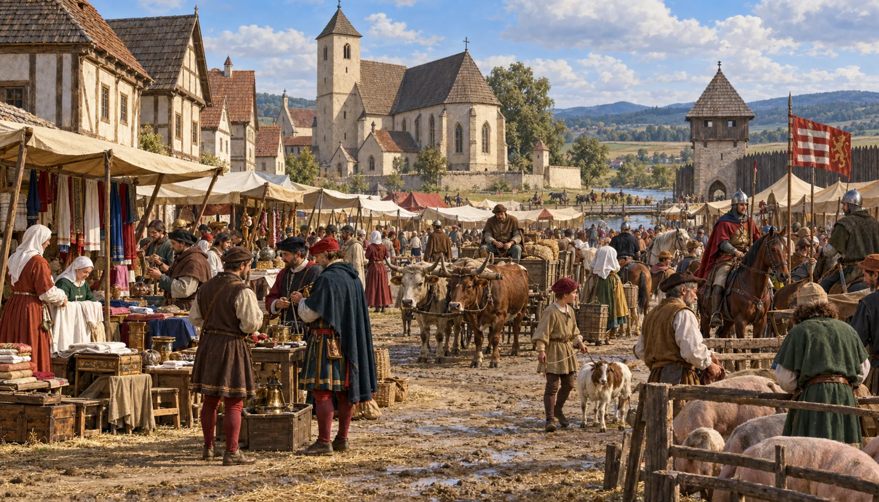 Market town, fairs, and twenty years of Jiskra