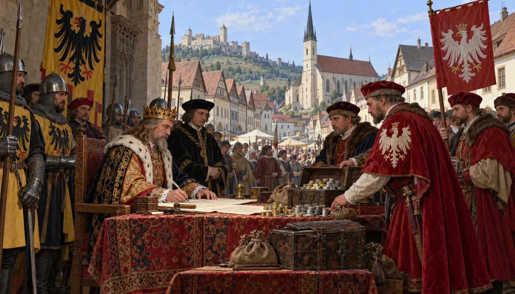 Sixteen towns pawned to Poland