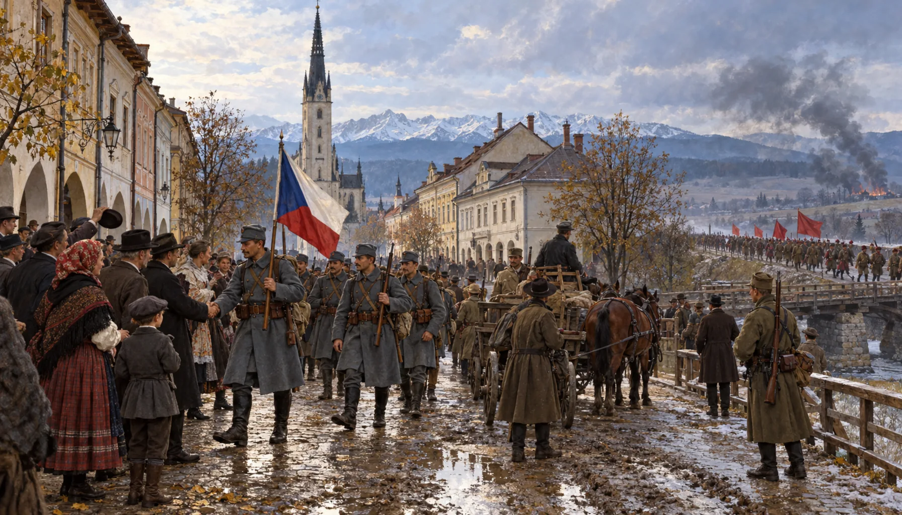 A new state, and a border across the Spiš