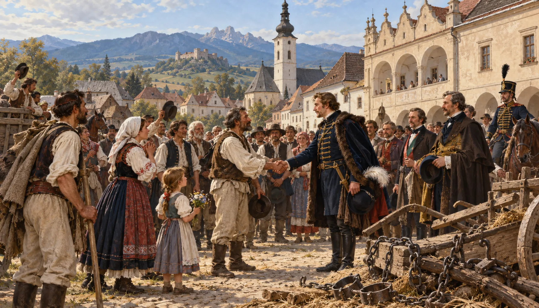 Serfdom ends, privileges end