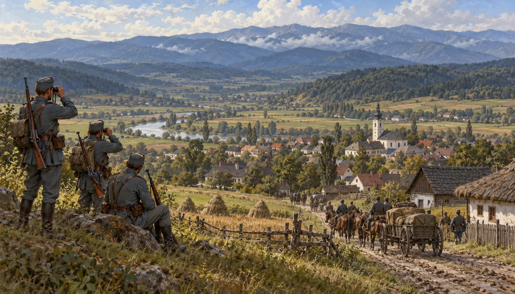 The war at the head of the valley