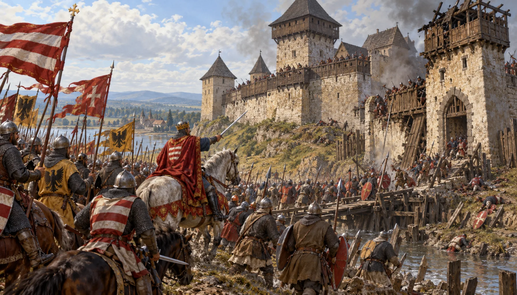 The king takes the castle back