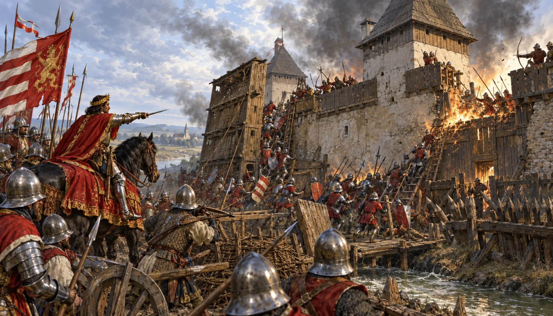 Matthias Corvinus storms it