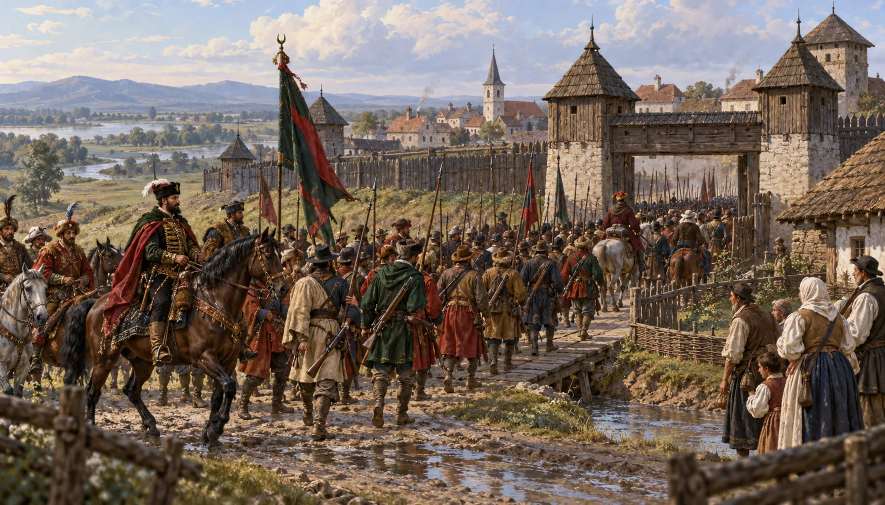 Bethlen's army walks in