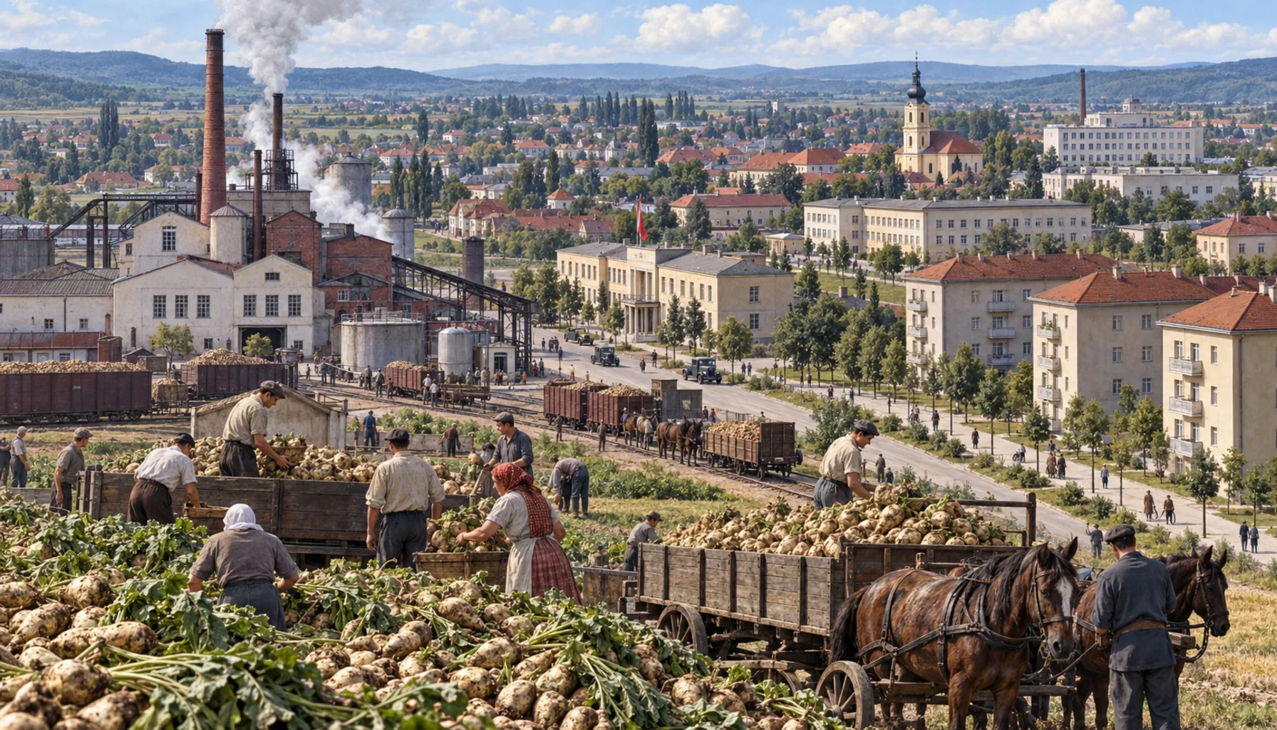 Beet, blocks and a district seat