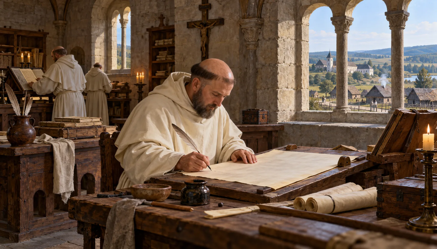 First written down in a monastery's charter