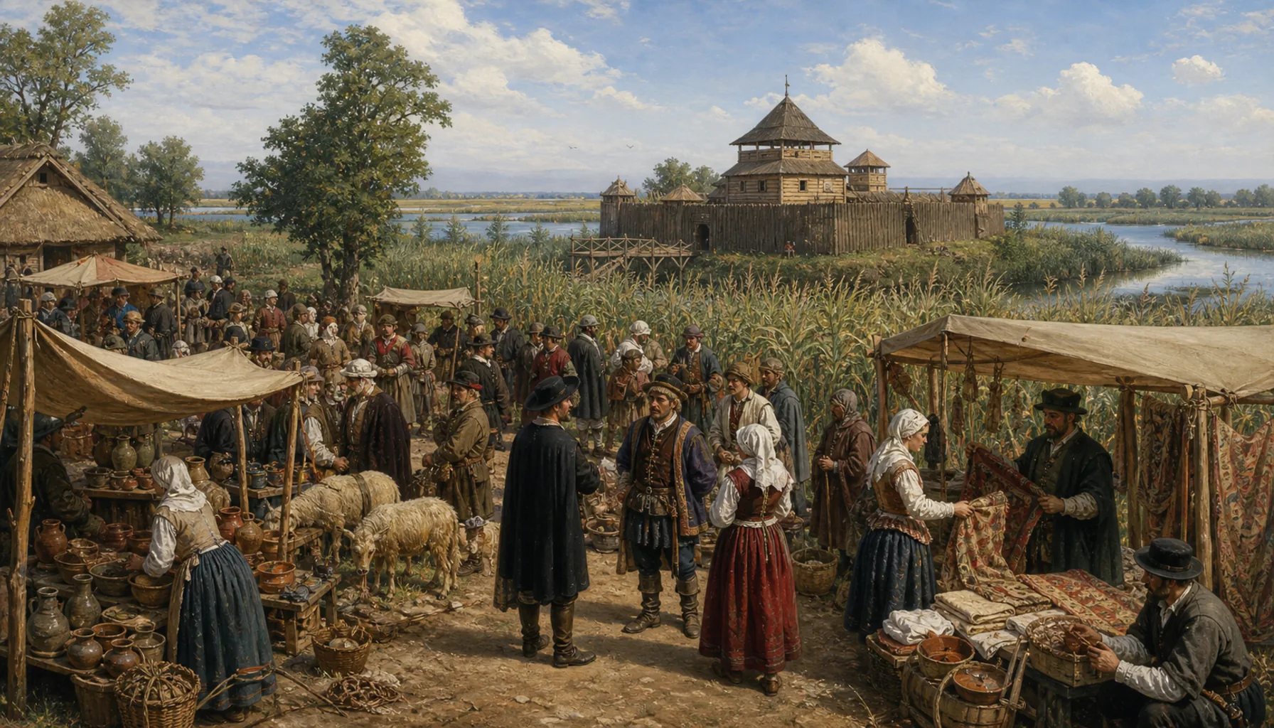 Market rights, and a fort in the reeds