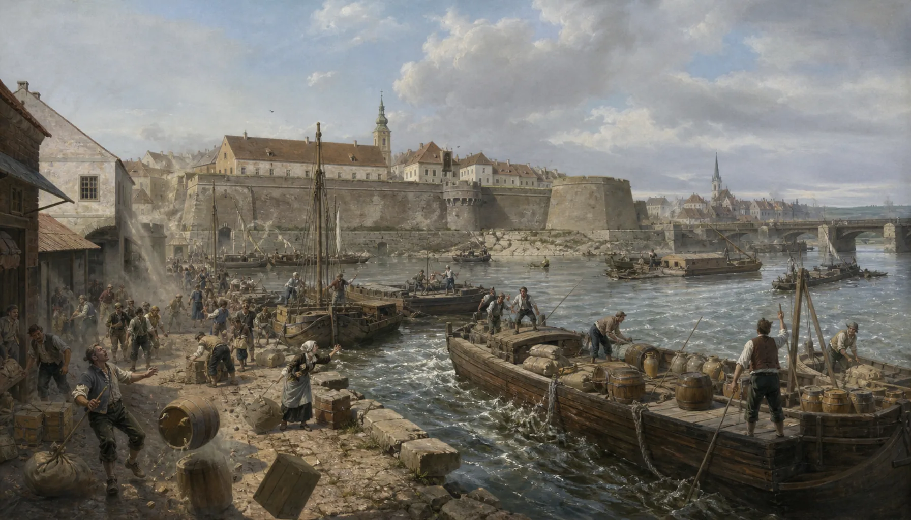 A rich port on shaking ground