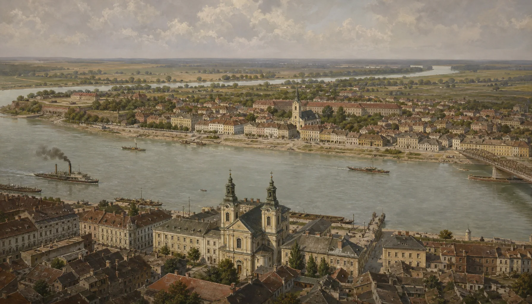 One town, two countries