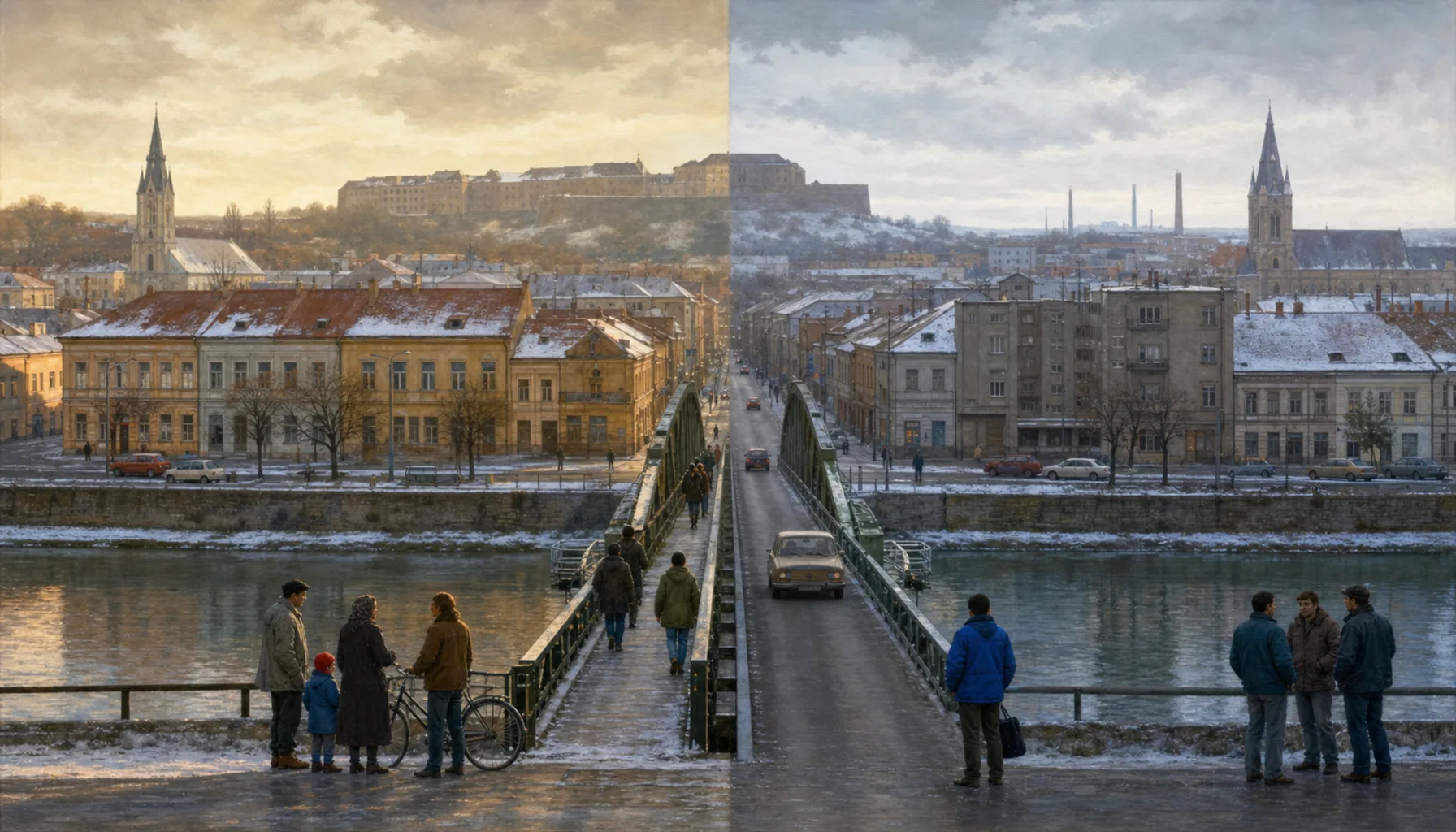 Two halves, one town again