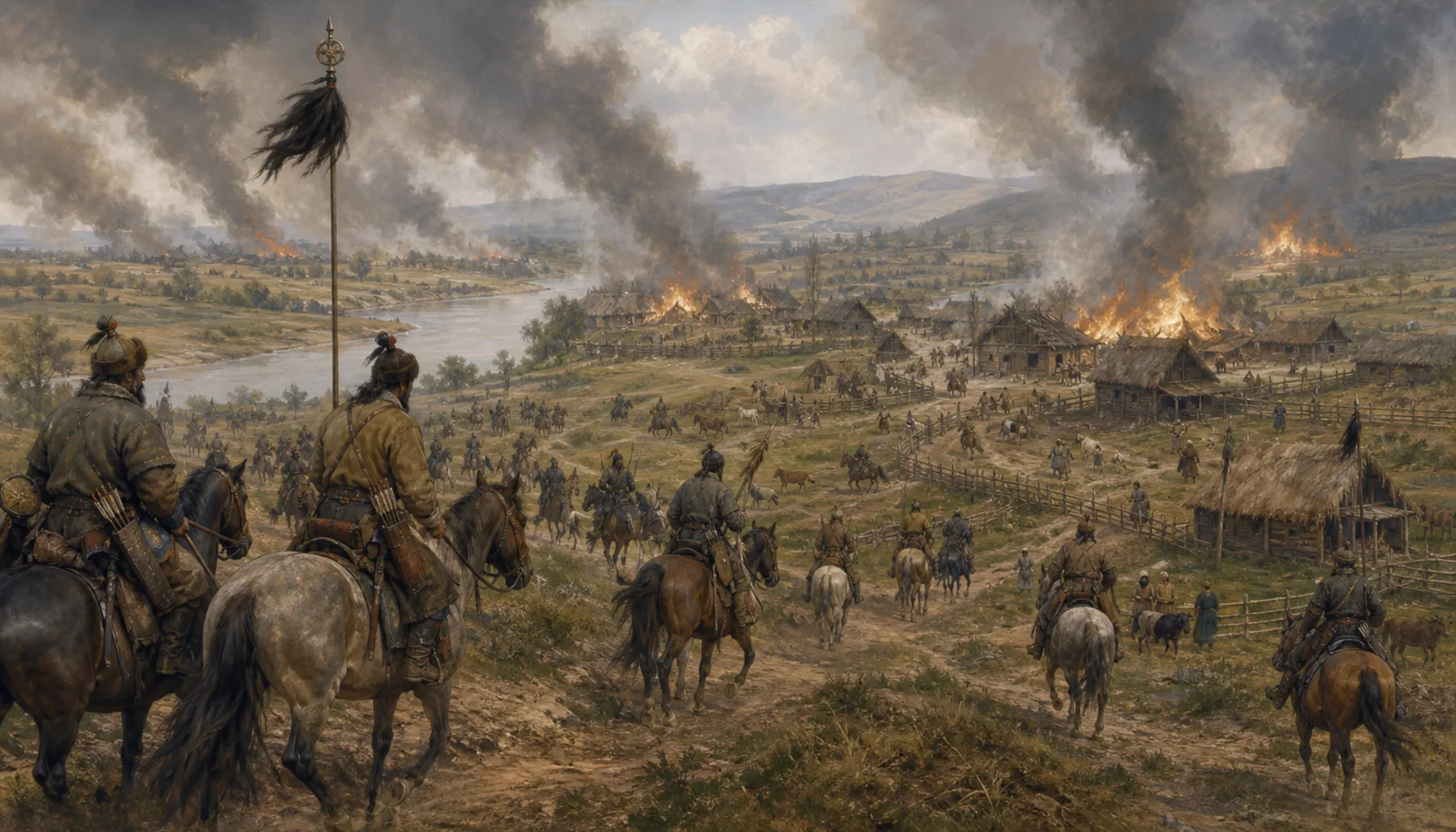 The castle came after the Mongols, not before