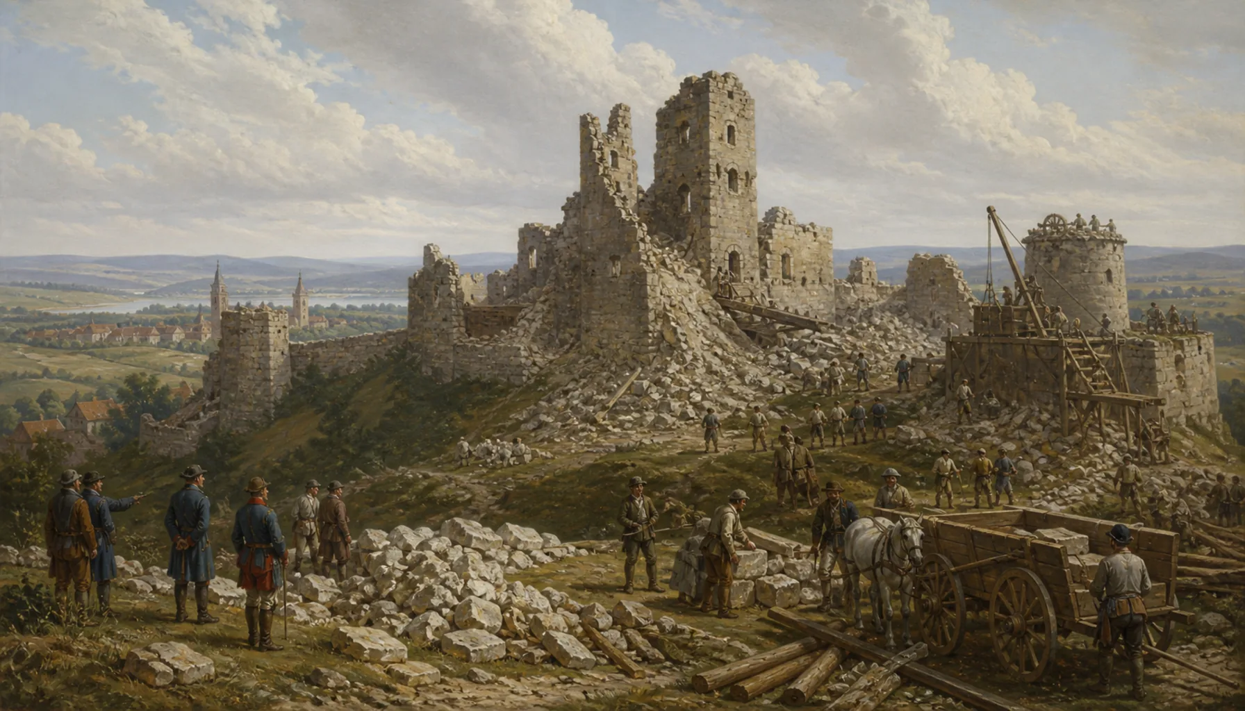 Not the Turks: how the castle actually died