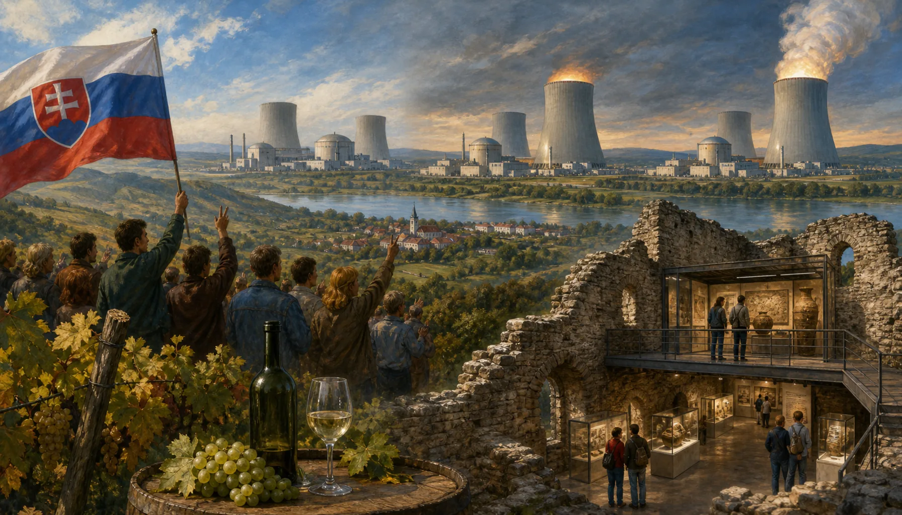 Reactors, wine and a museum inside a ruin