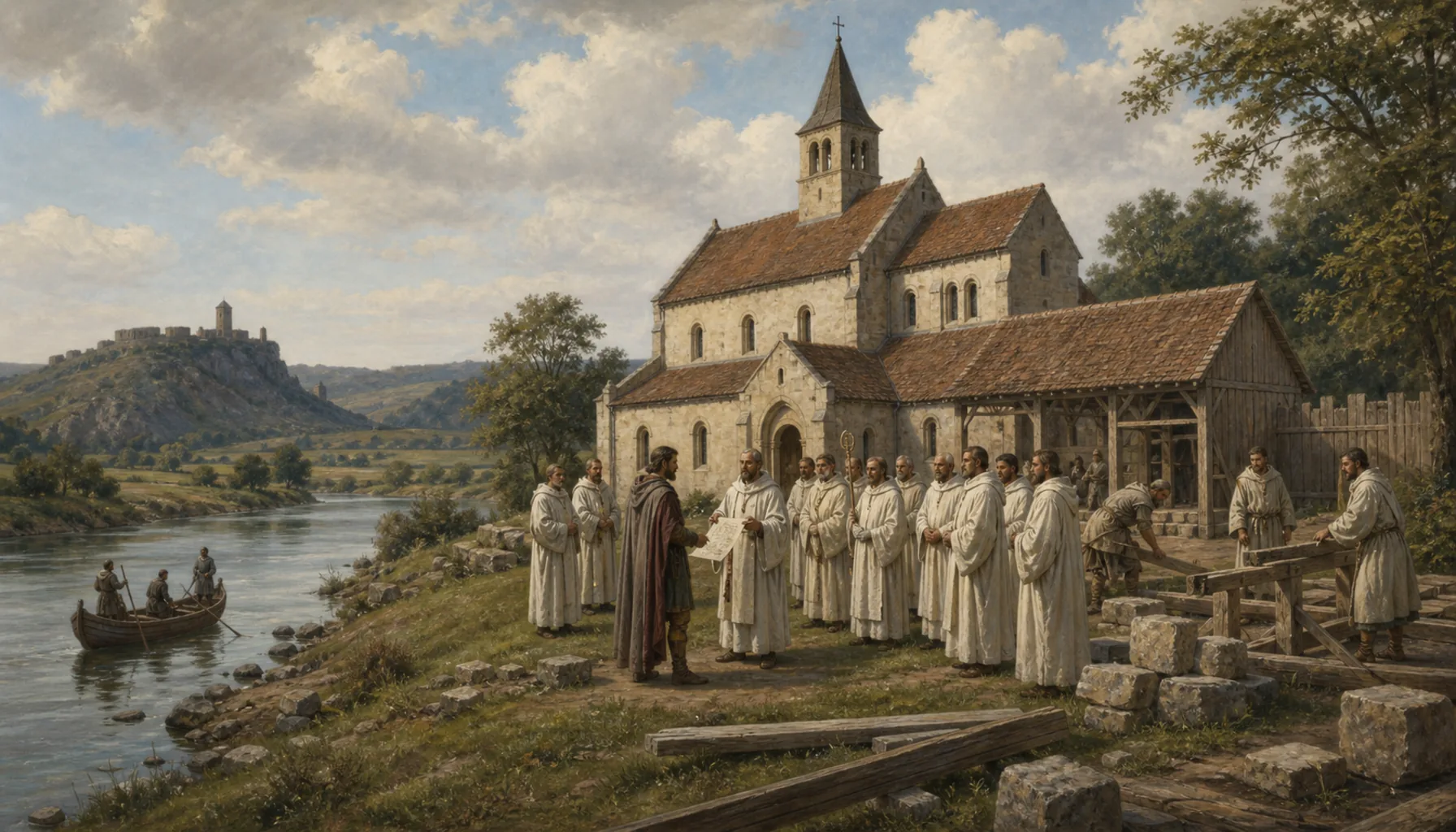 A monastery four years before the storm