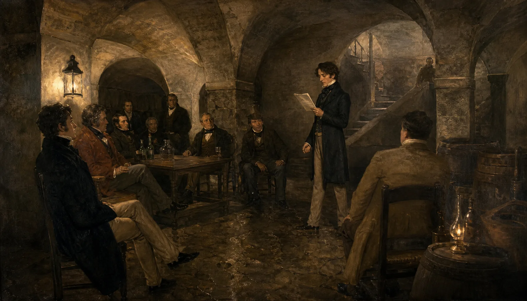 The poet in the county cellar