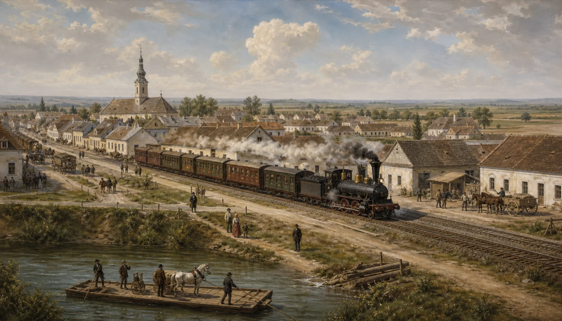 The Vienna–Pest line runs straight through