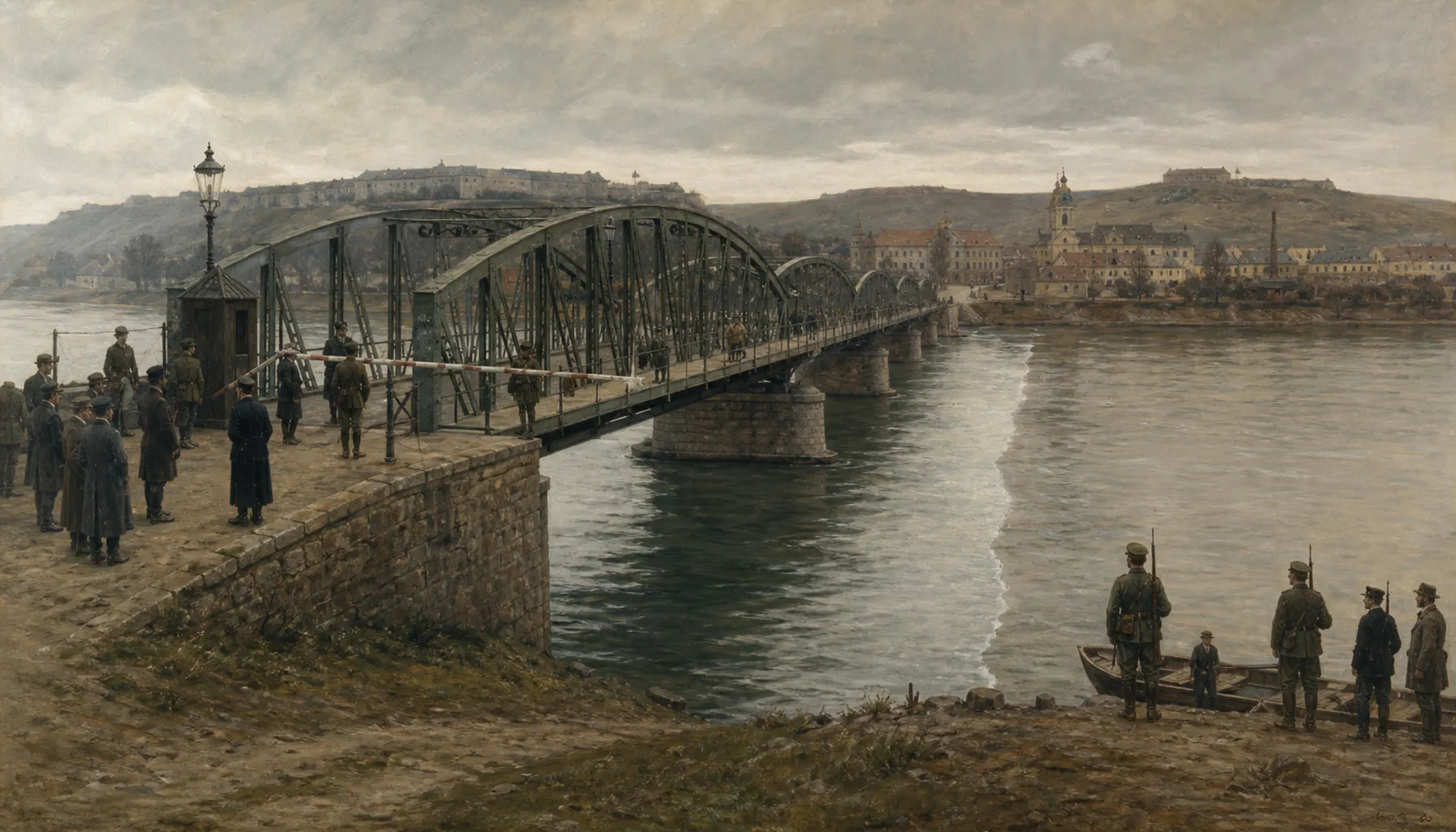 The bridge becomes a border