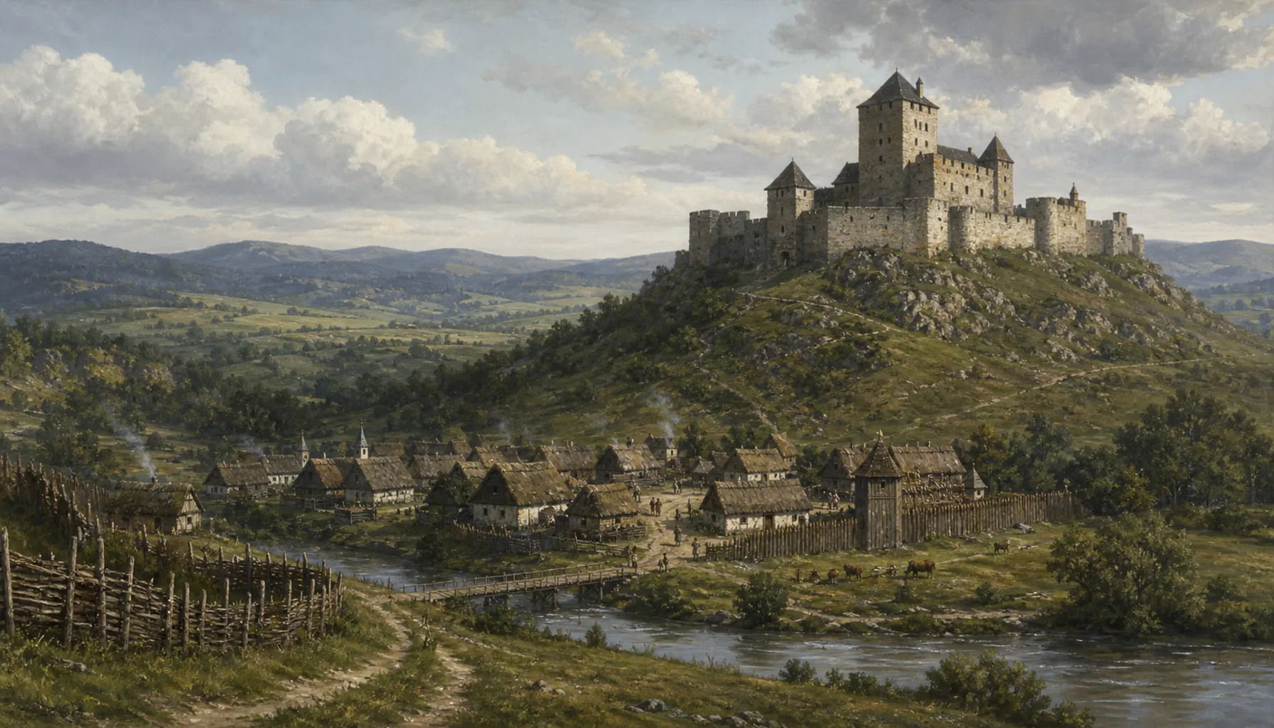 A castle that was already standing
