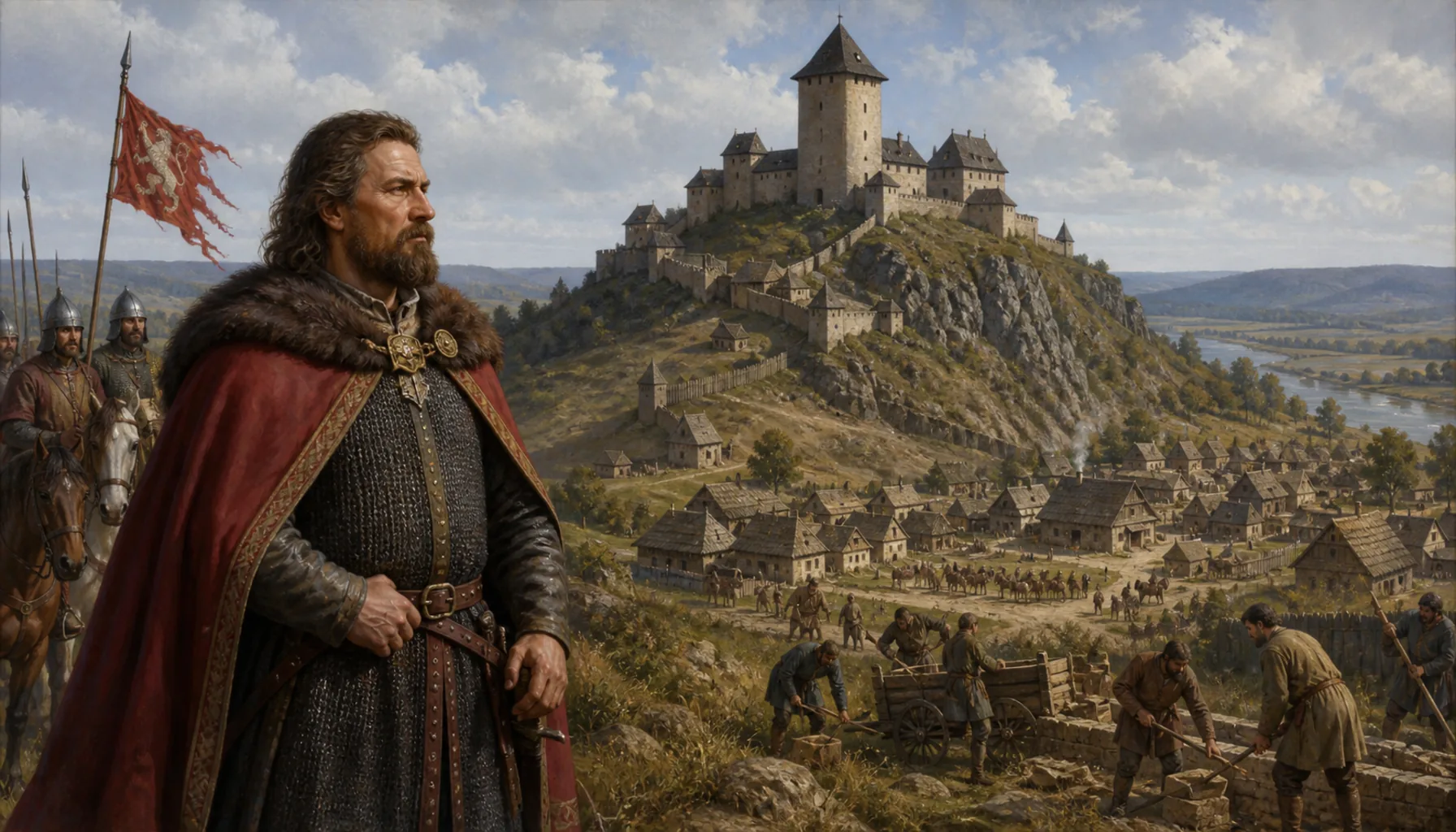 Matúš Čák, and then a royal town