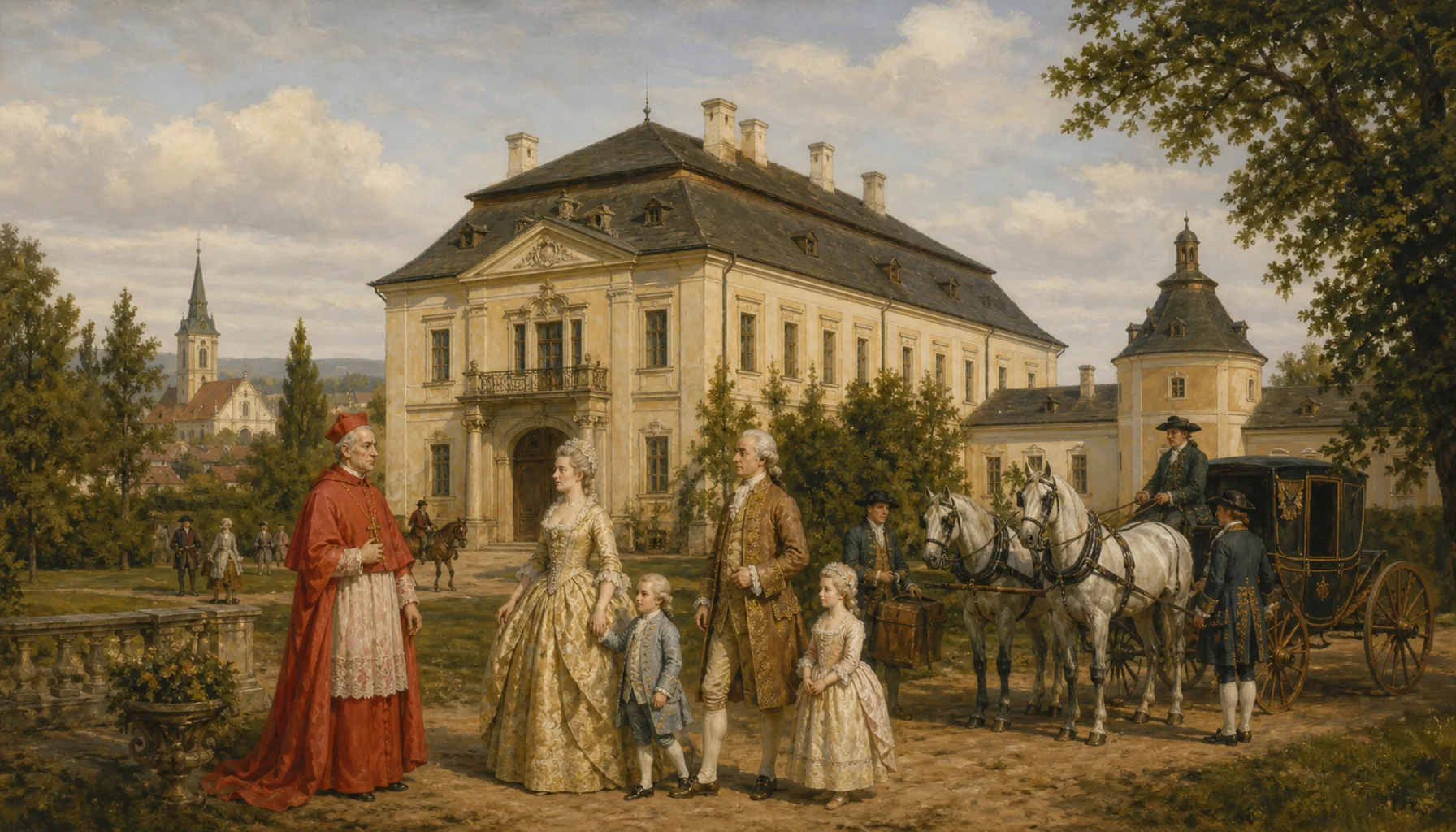 A cardinal's family, and a county seat