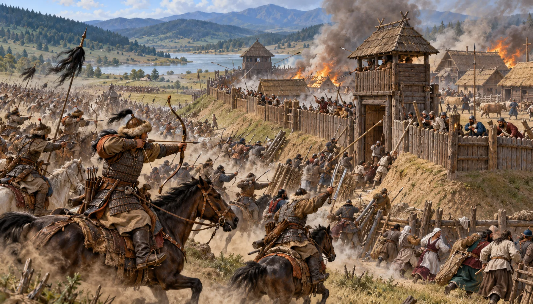 The Mongols, and the castle that followed