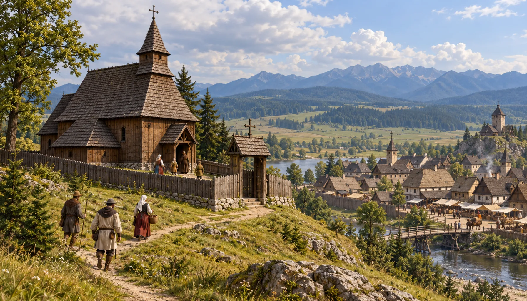 The wooden church of All Saints