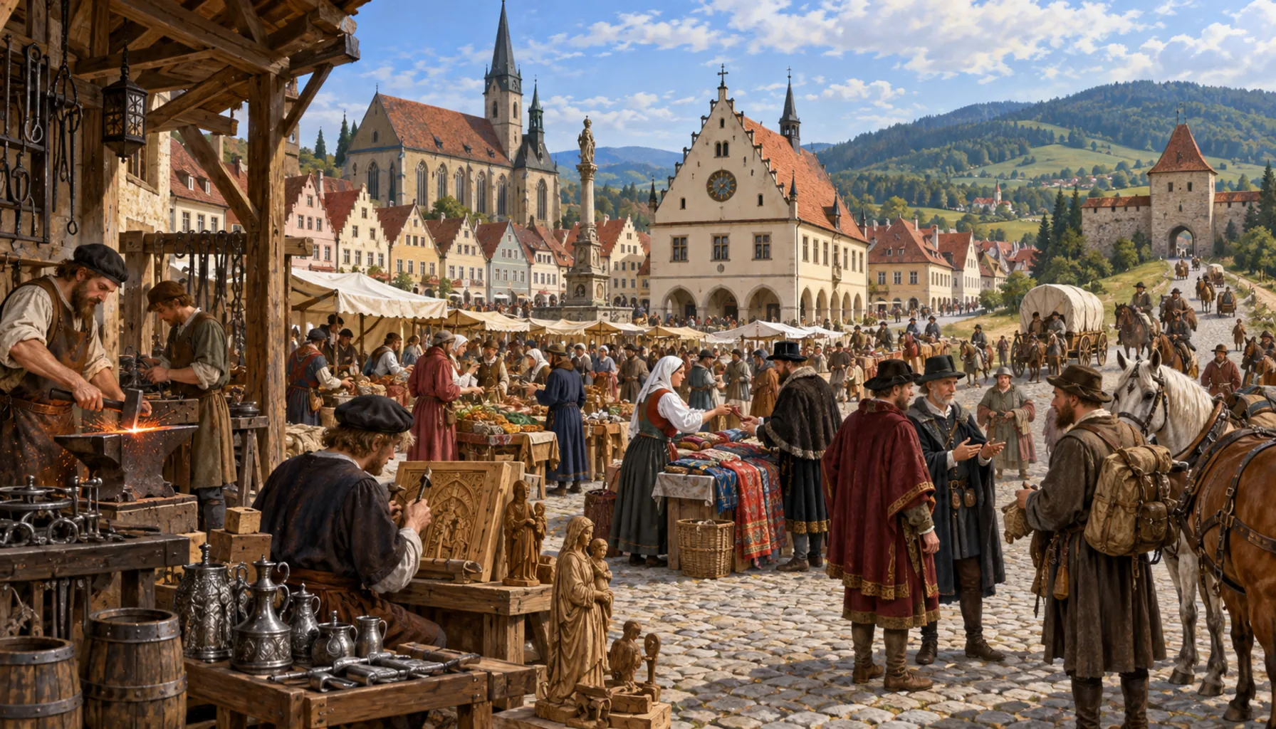 Market rights, and a town that answers only to the king