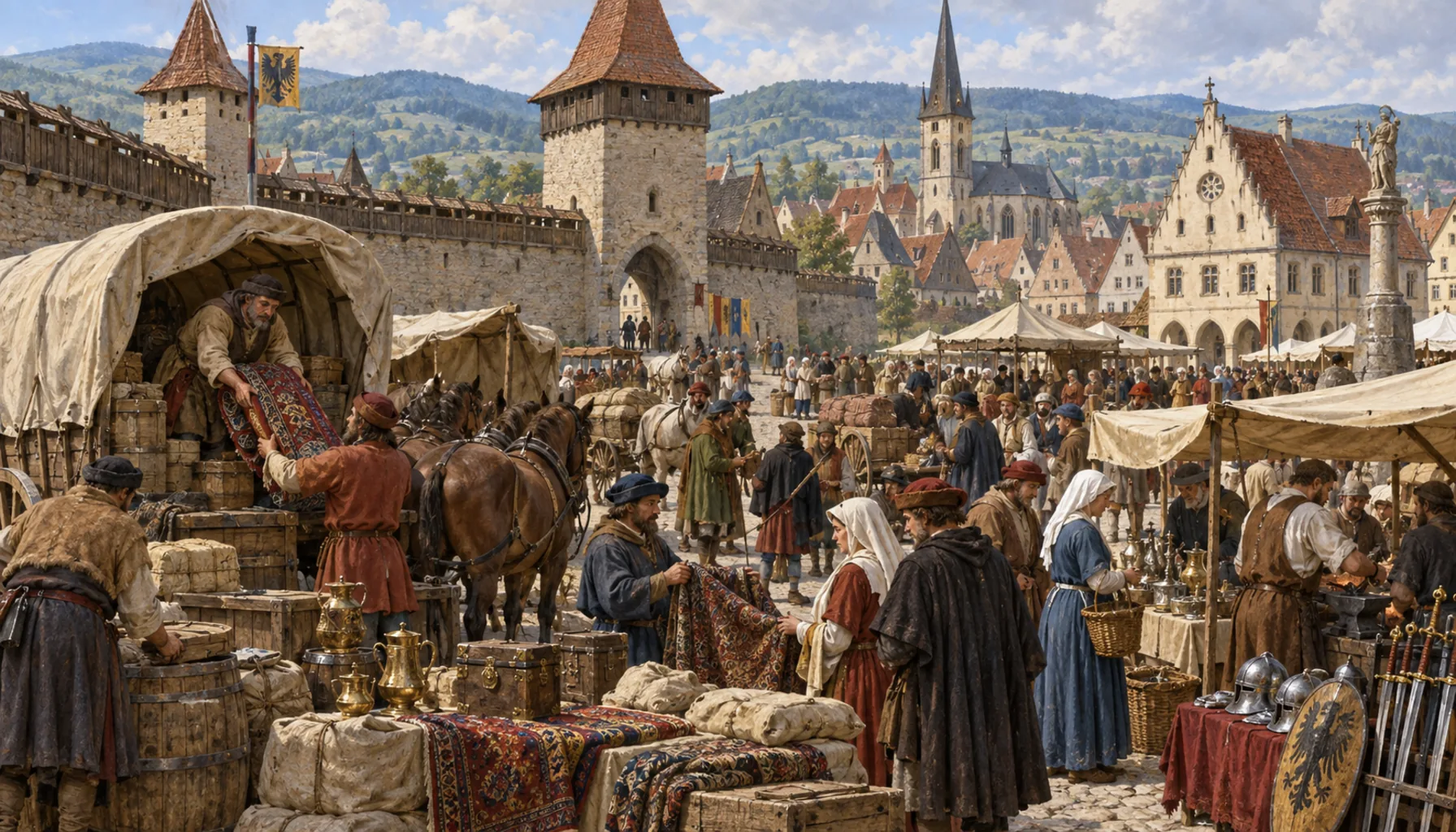 Walls, guilds and the wars of the fifteenth century