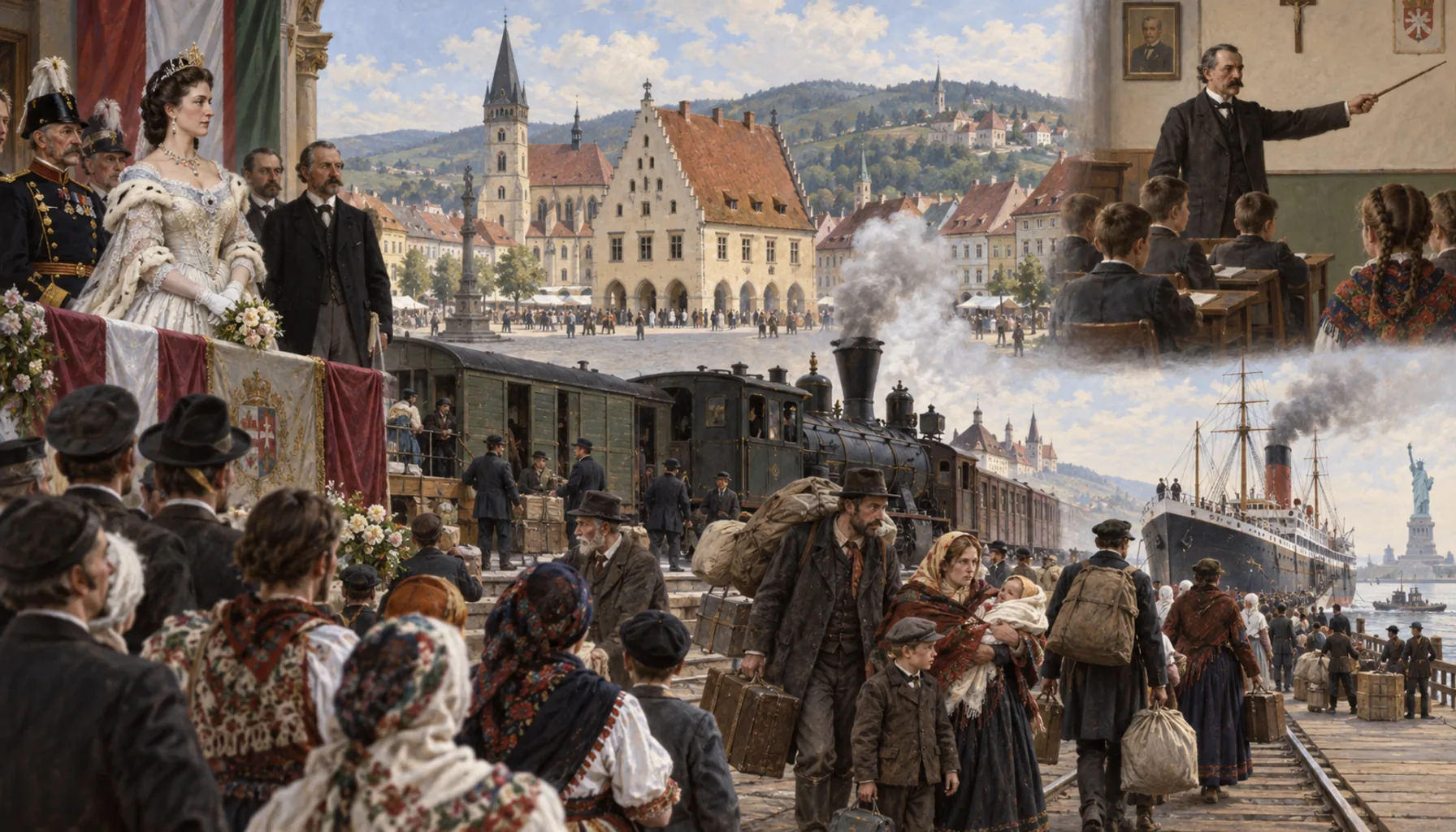 A railway, an empress, and the boats to America