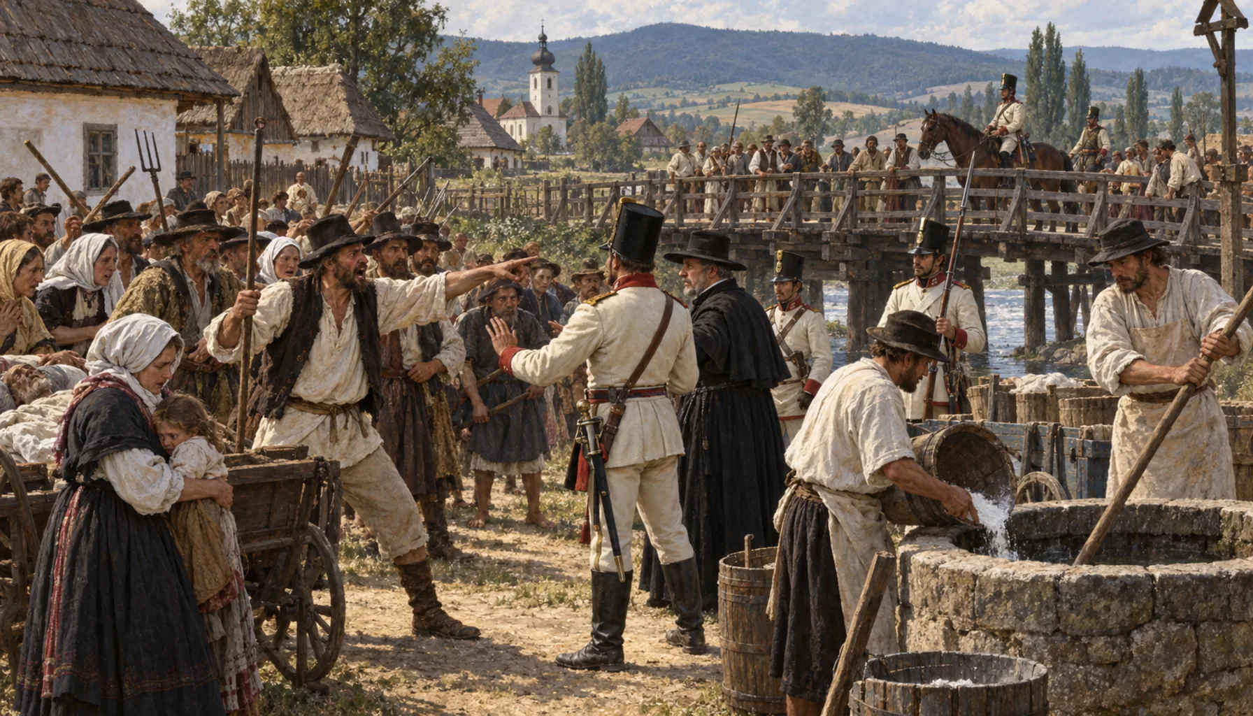 Cholera, and the wooden bridge