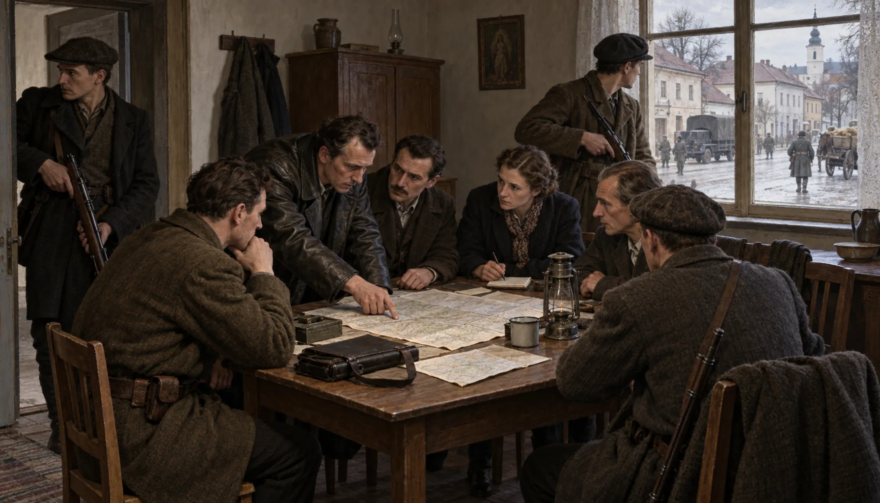 Partisans, sabotage and the front