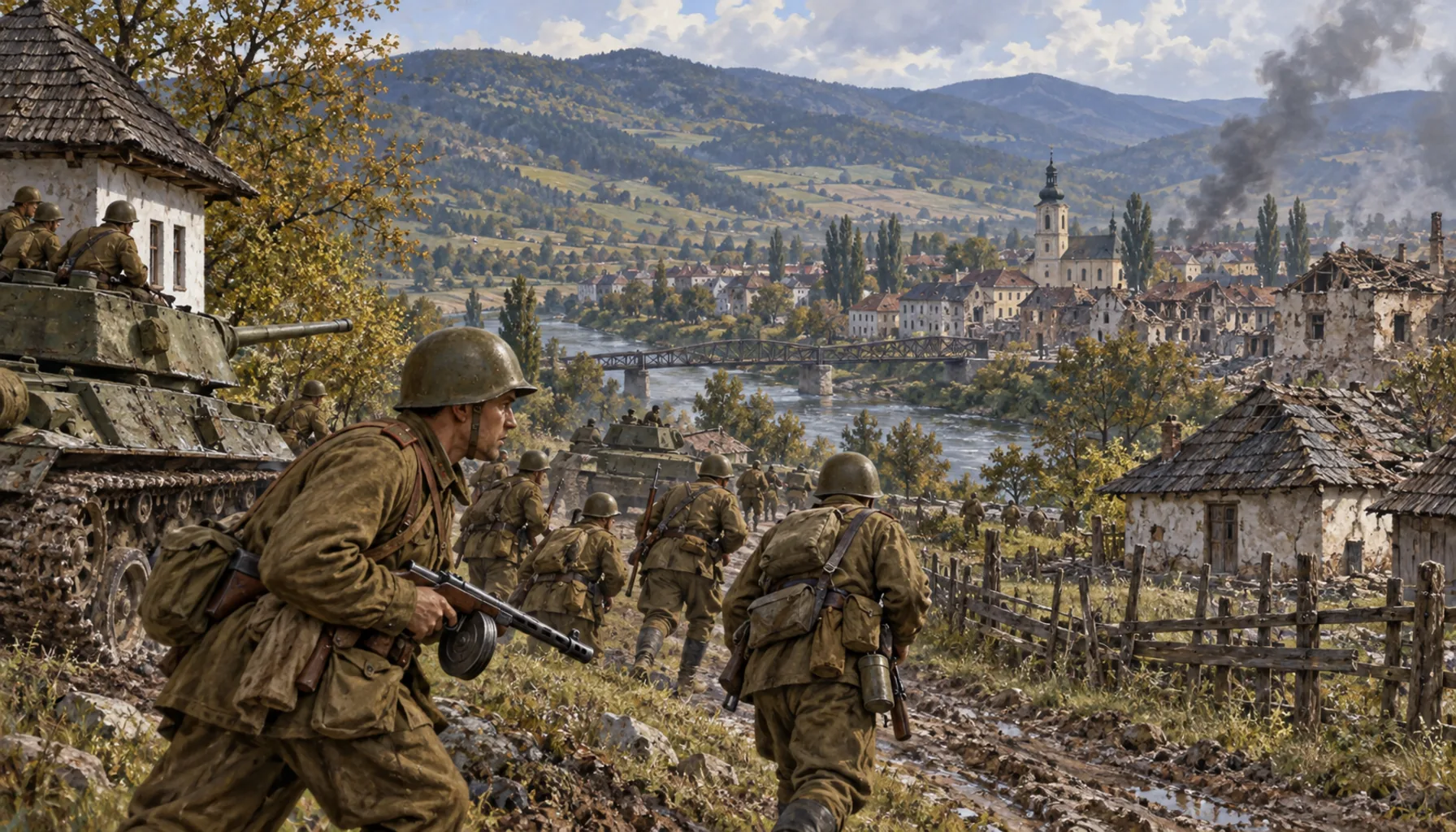 The Red Army in the Laborec valley