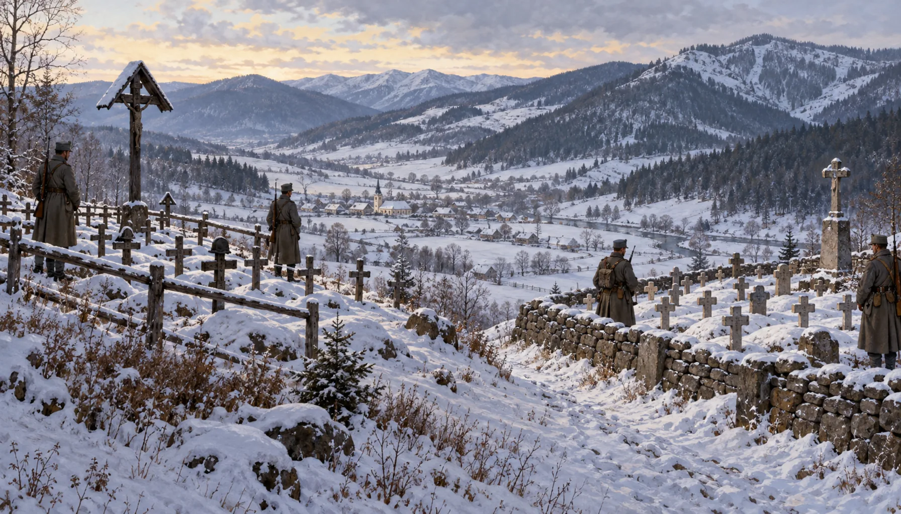 Two war cemeteries