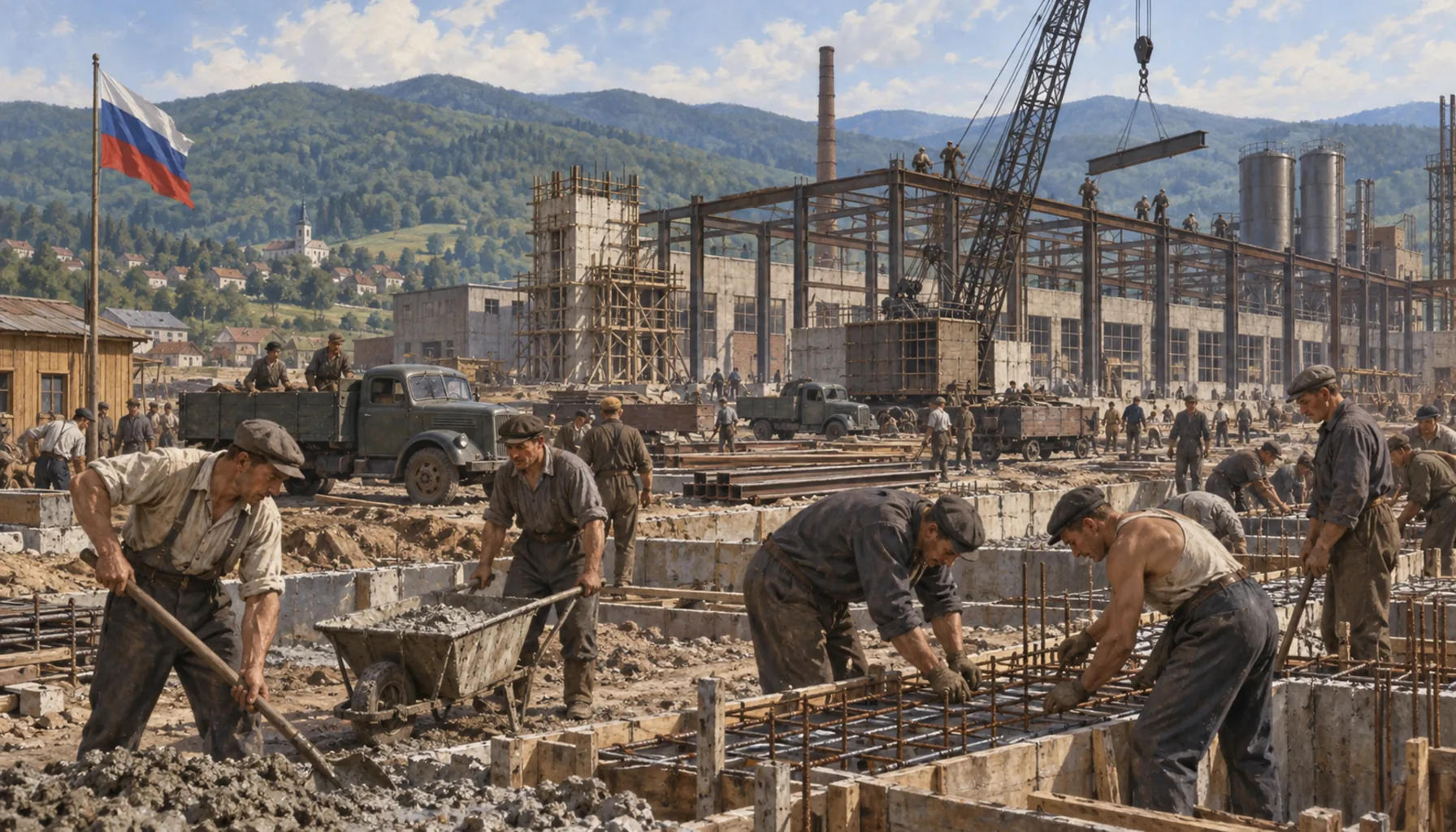 Vihorlat: the works that made the modern town