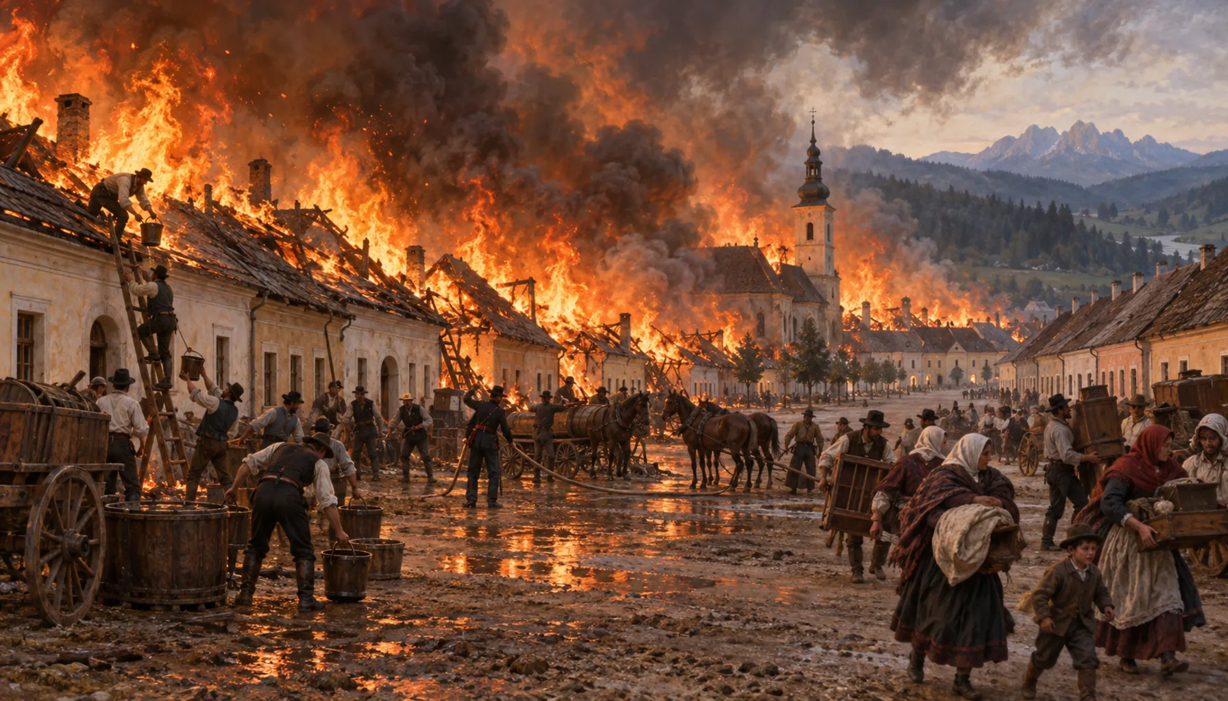 The fire that made the town you see