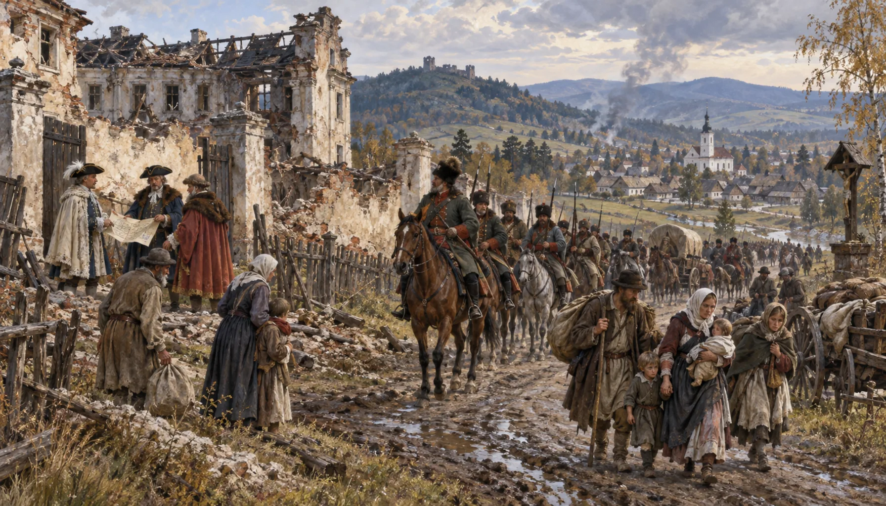 After Rákóczi, and the Russian armies on the road