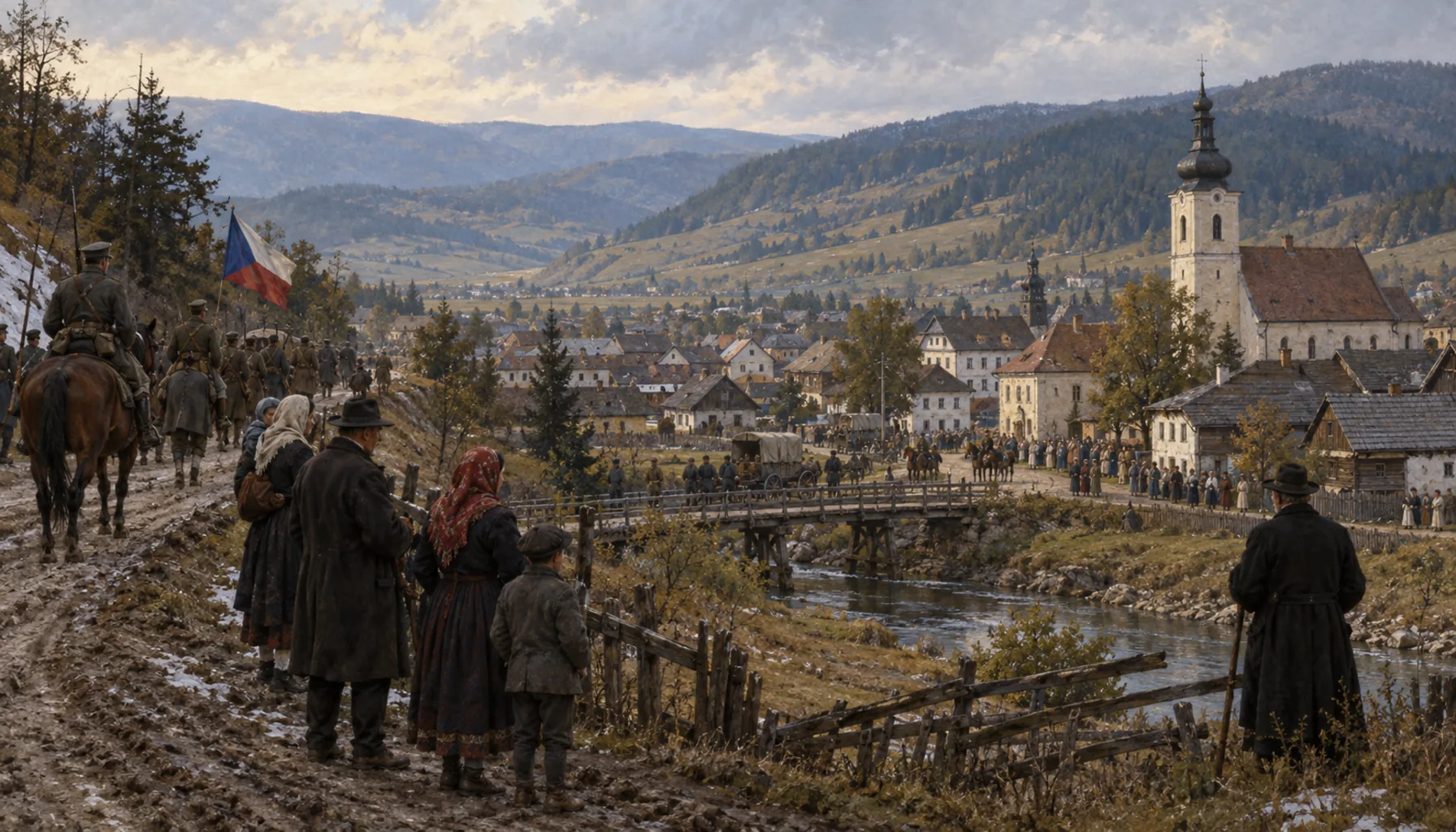 Czechoslovakia, and the district taken away